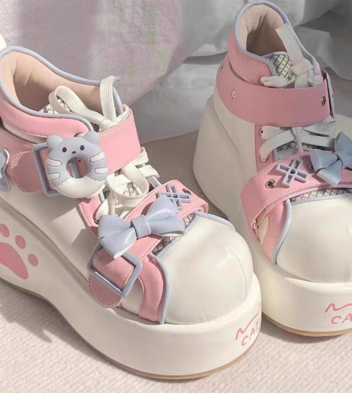 ♡ Donut Bear ♡ - Dolly Platform Shoes