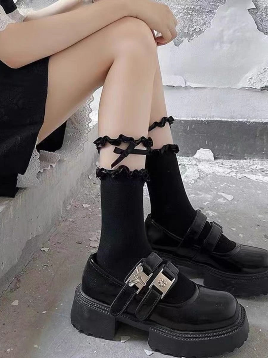 ♡ Lace Mesh Ankle Socks ♡