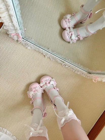 ♡ Мисс Сакура ♡ - Туфли на среднем каблуке