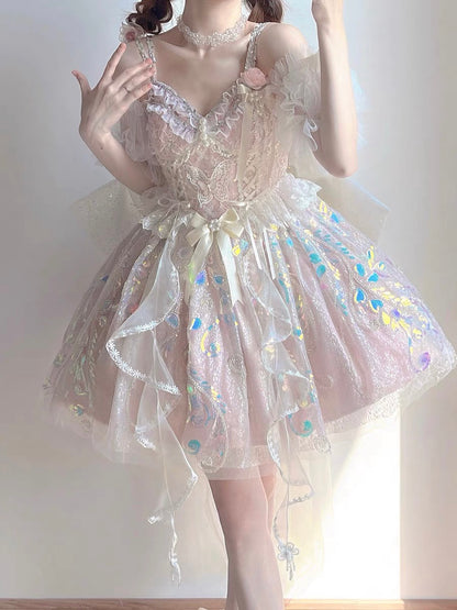 ♡ Dreamland ♡ - Bridal Embroidered Dolly Dress