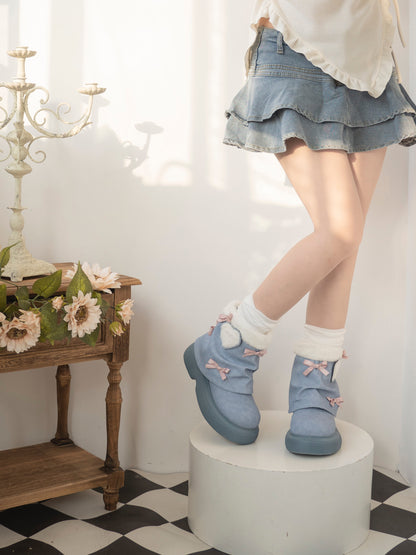 ♡ Snow Doll ♡ - Ботильоны на среднем каблуке 