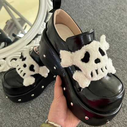 ♡ Little Skull ♡ - Dolly Platform Shoes