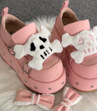 ♡ Little Skull ♡ - Dolly Platform Shoes