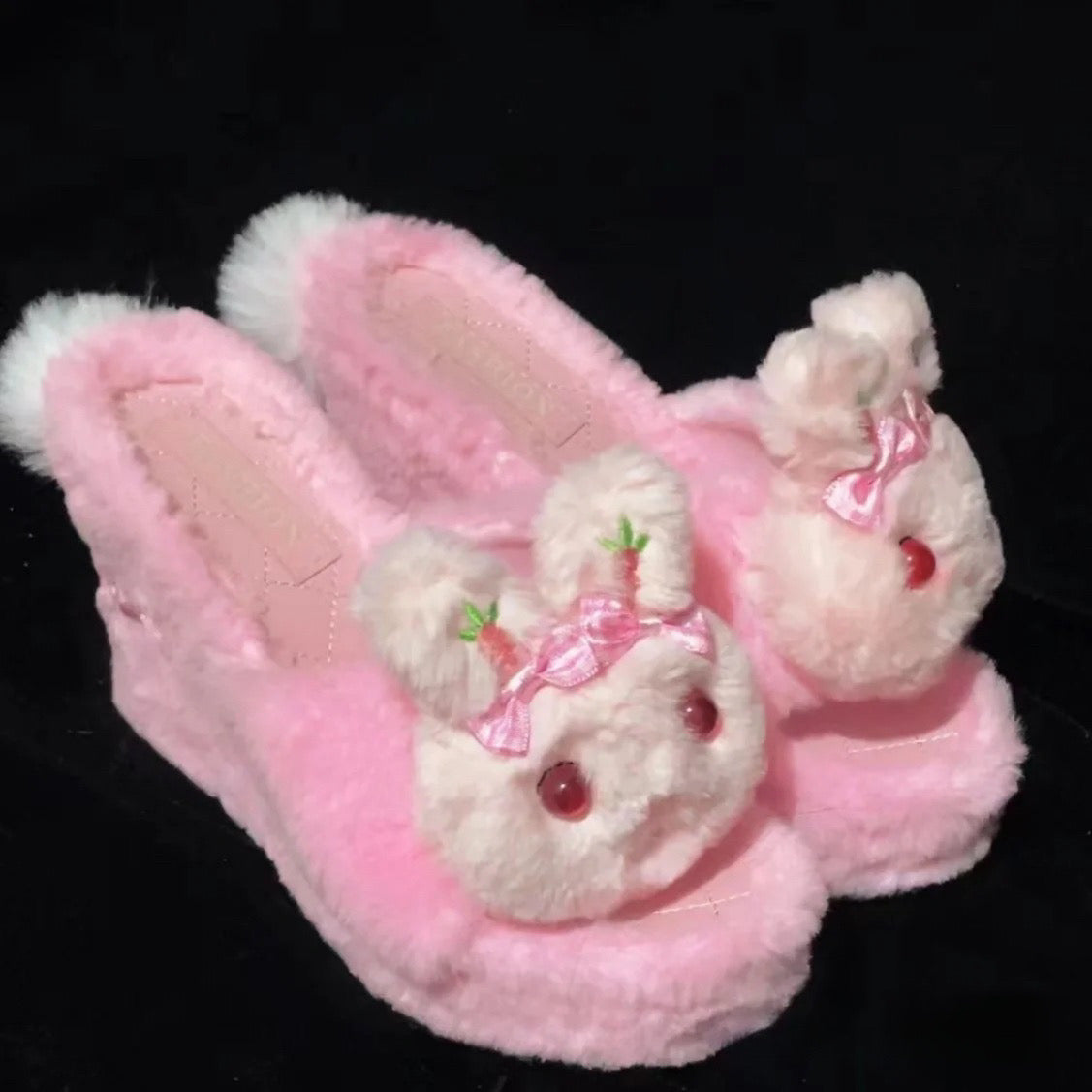 ♡ Pink Bunny ♡ - Handmade Platform Shoes