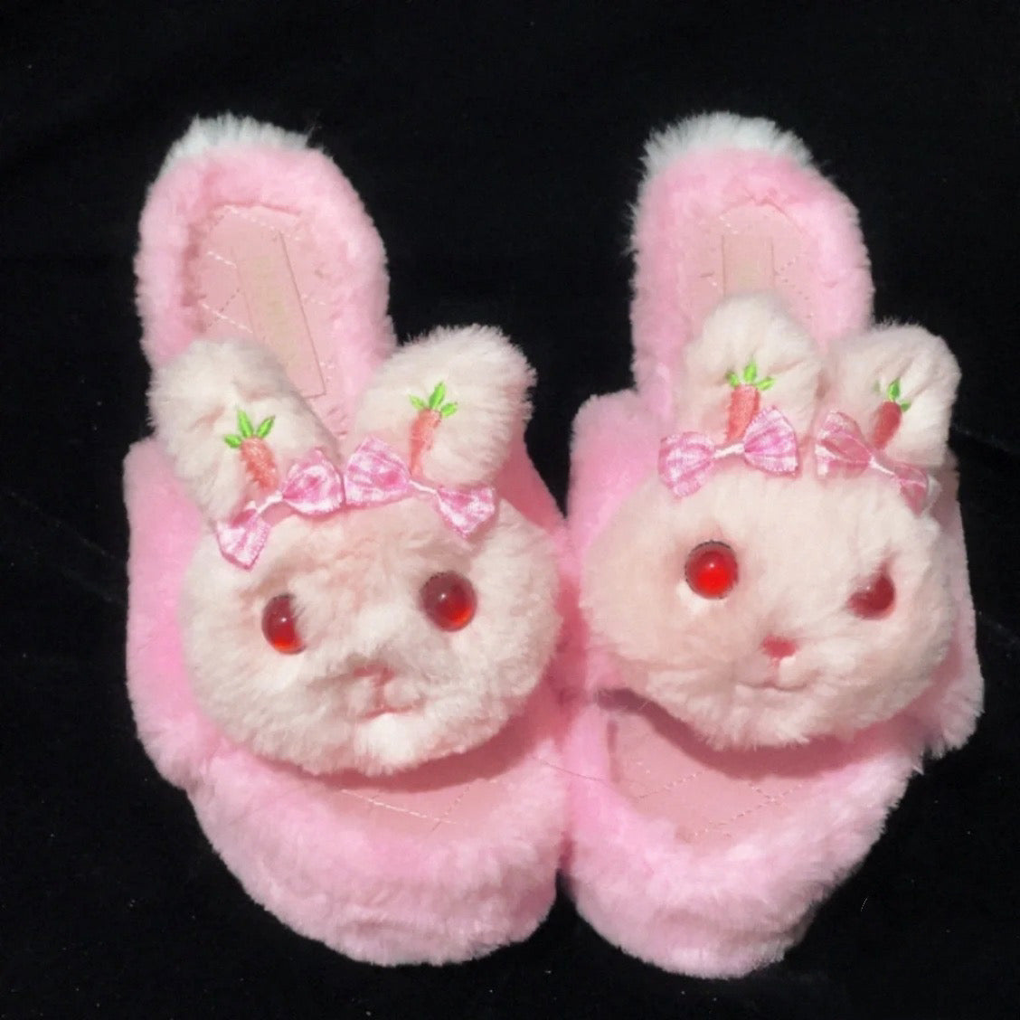 ♡ Розовый кролик ♡ - Туфли на платформе ручной работы