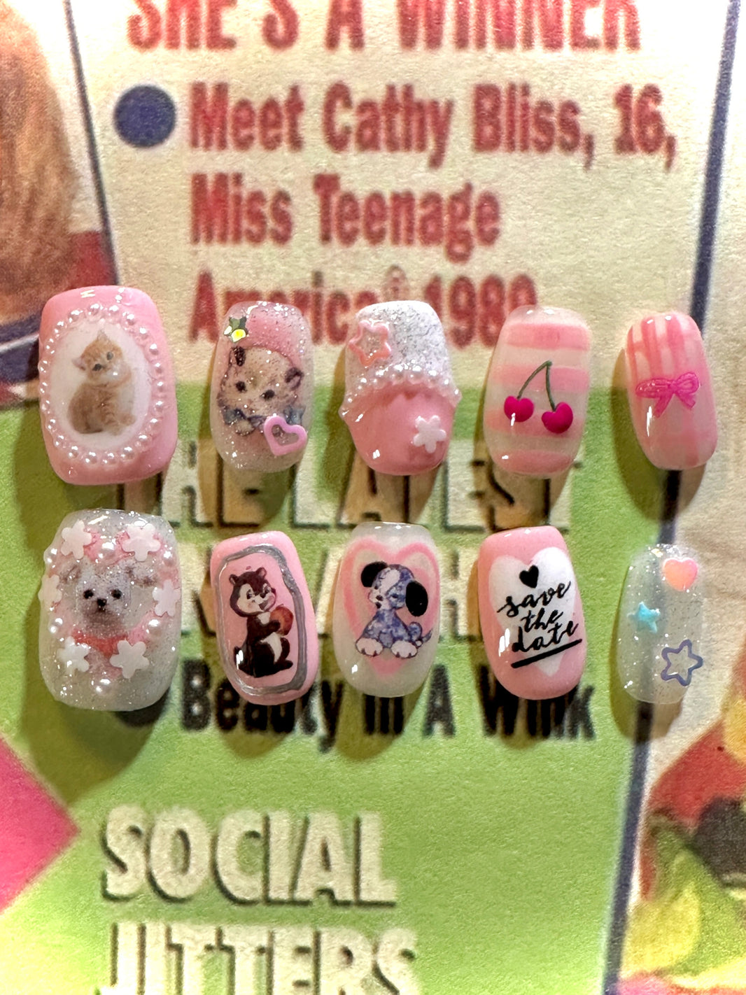 Press-on Nails – Heart of Doll