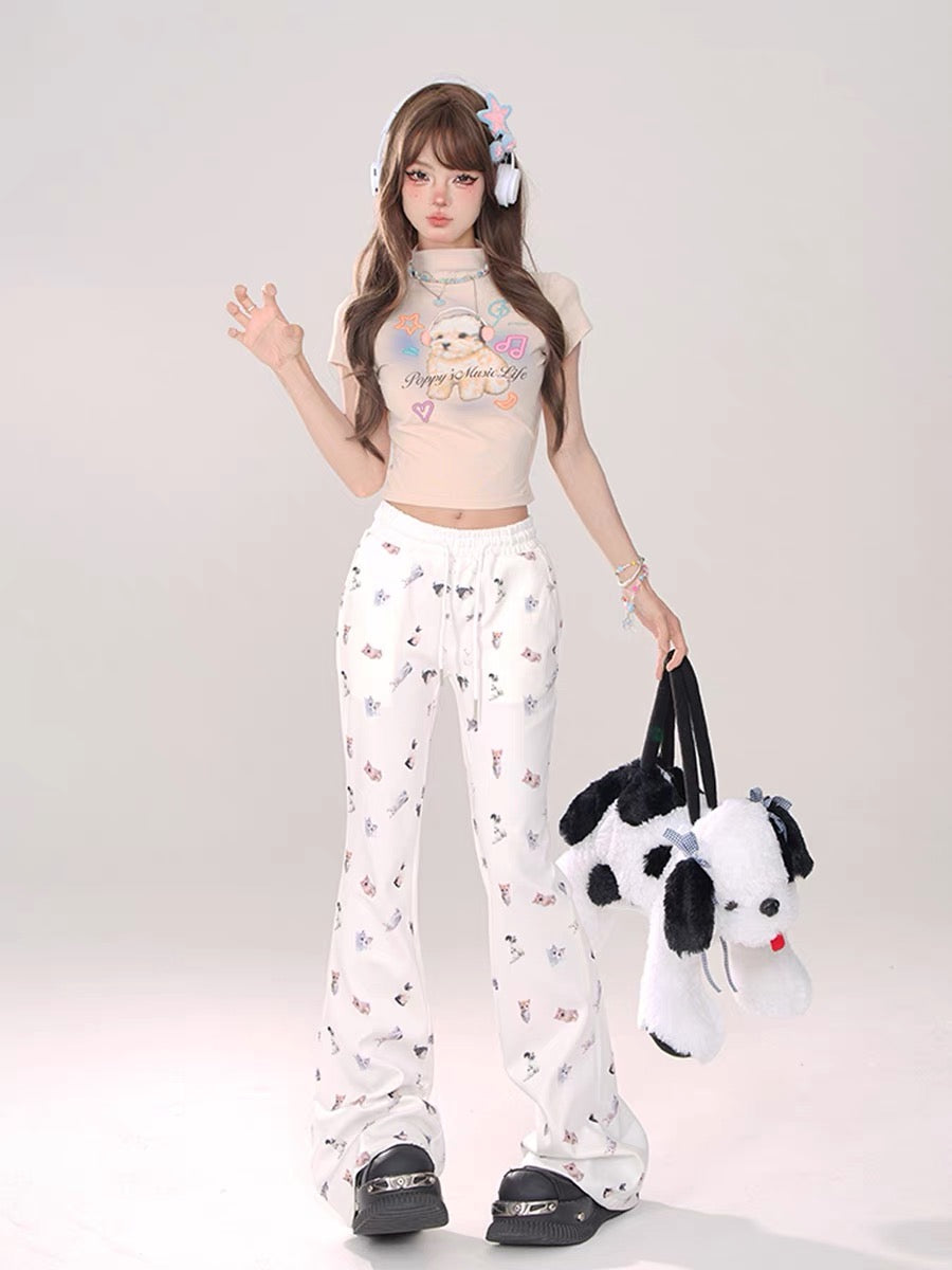 Cute Puppy Crop Top