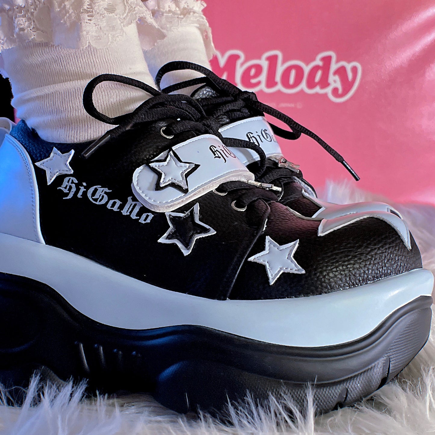 ♡ Rainbow Star ♡ - Y2K Chunky Sneakers