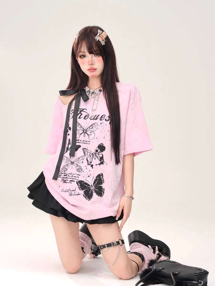 Dream Fantasy Off-Shoulder Loose T-Shirt