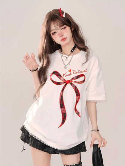 Bow Party Oversized Loose Top